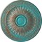 Ekena Millwork Randee Ceiling Medallion (Fits Canopies up to 3 7/8"), 20"OD x 1 3/8"P, Copper Green Patina CM20HACGS - alternate 1